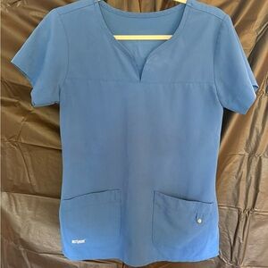 Blue Women's Scrub Top